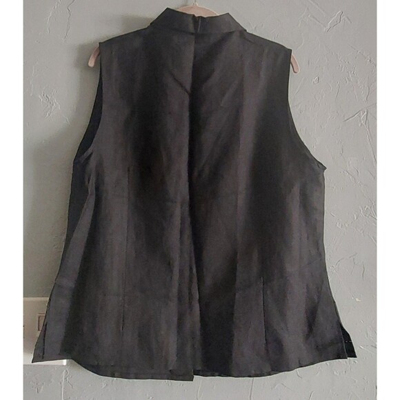 JOY Y PEACE  Set Pant & Blouse, Linen,Rayón, Black Color, Embroidery, Women's 2X - Picture 7 of 16